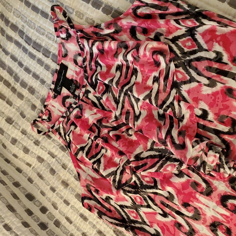 INC Sleeveless Printed Summer Top Sz Small